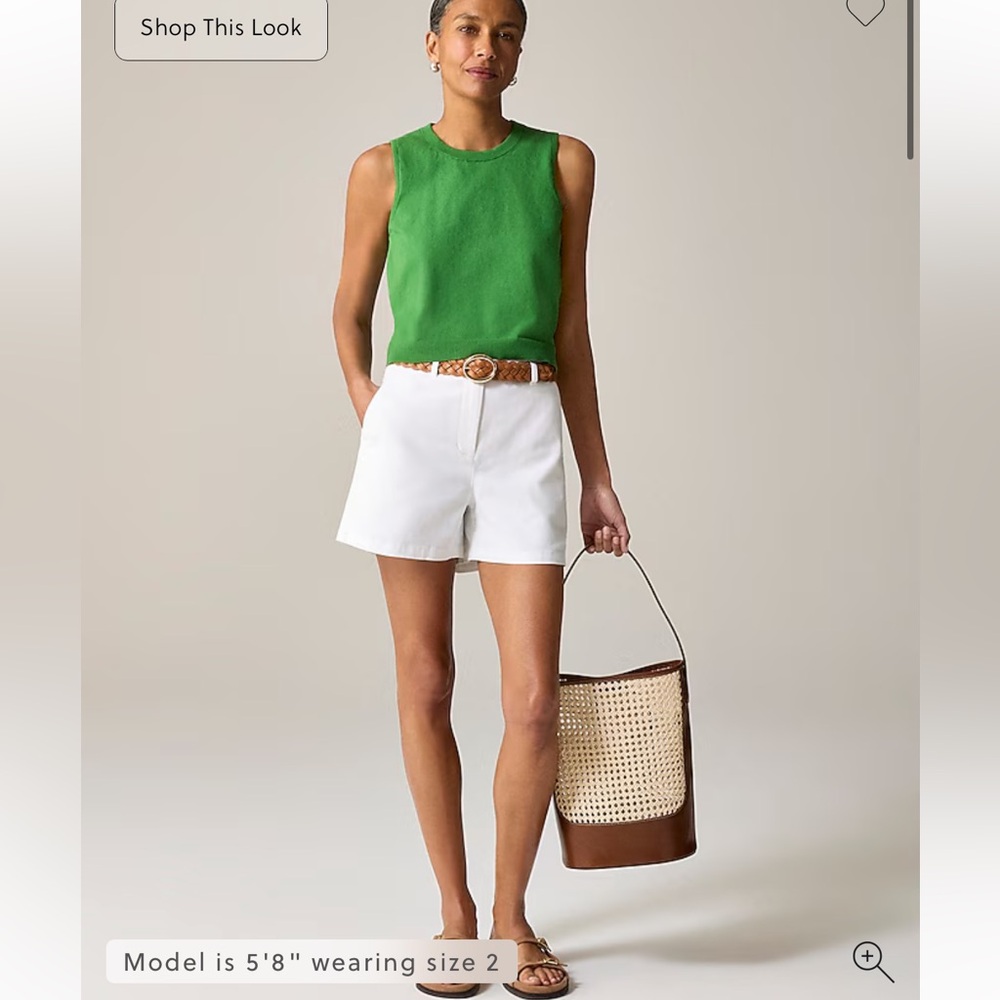 J Crew 4" heritage chino short